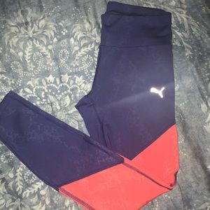 ✨EUC Puma Athletic Leggings - Purple & Coral ✨
